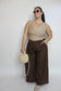 Pantalone Sorrento Curvy Marrone