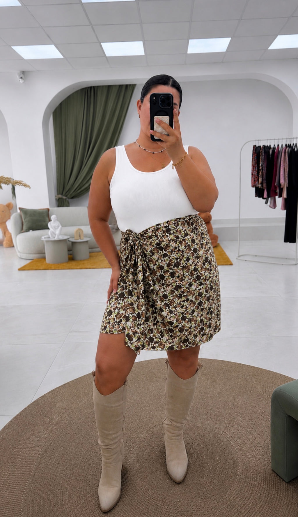 Gonna portafoglio fantasia Curvy