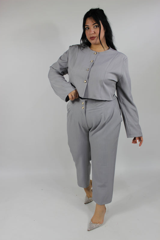 Coordinato Ginevra Curvy Grigio