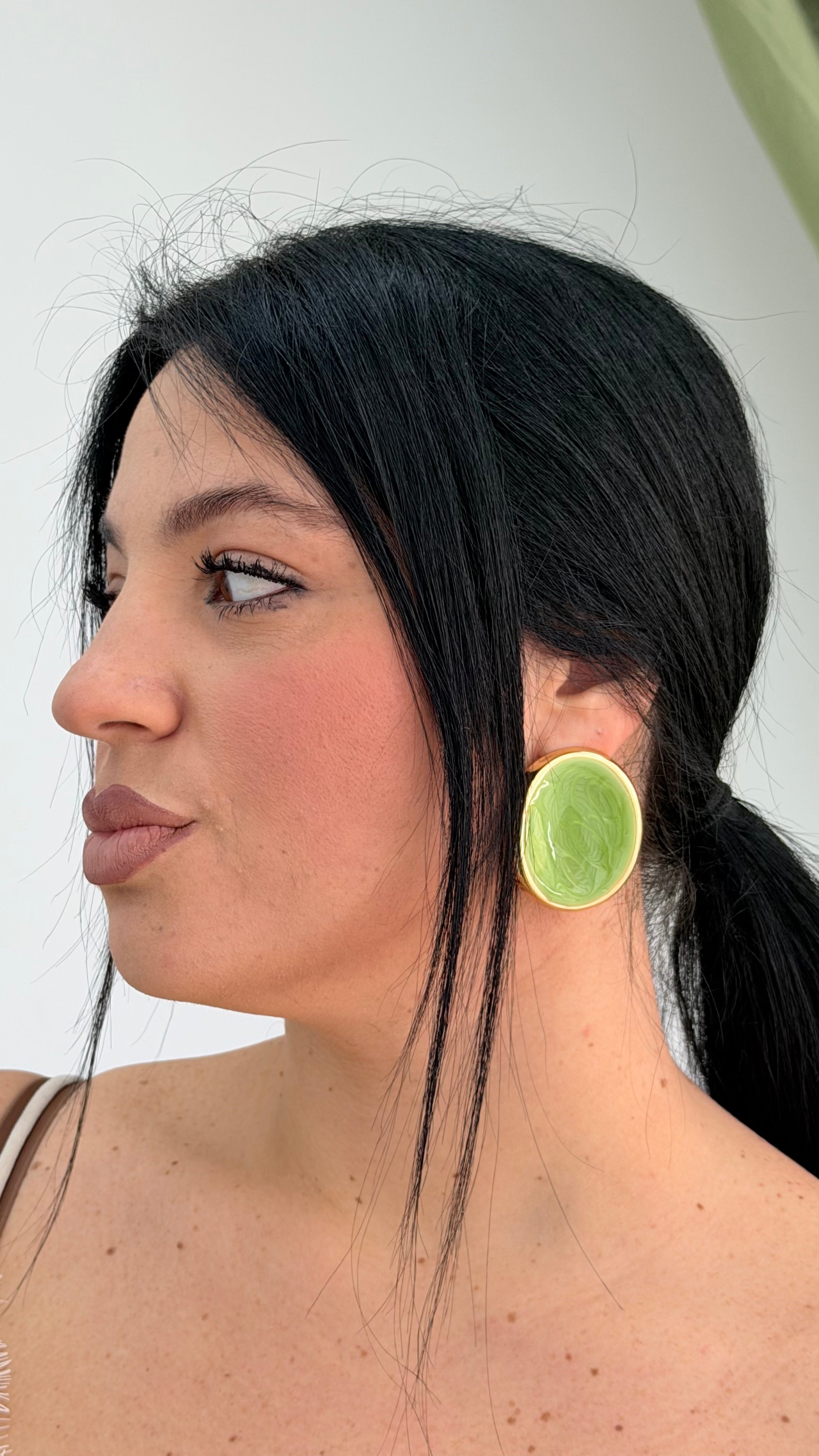 Orecchini tondo perla