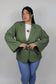 Giacca Coulisse Curvy Verde Militare