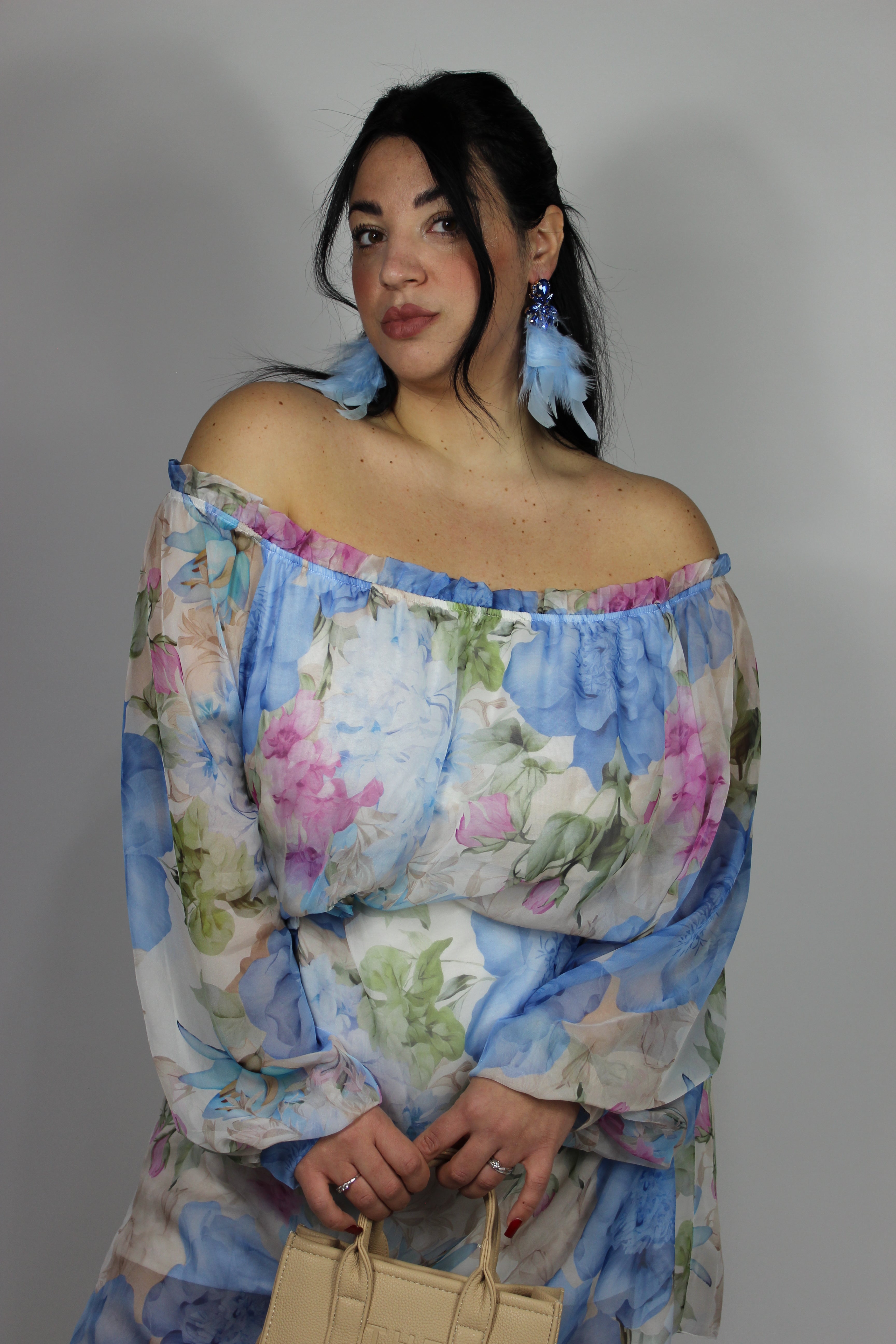 Orecchini piuma vari colori