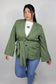 Giacca Coulisse Curvy Verde Militare