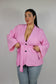 Giacca coulisse Curvy Rosa