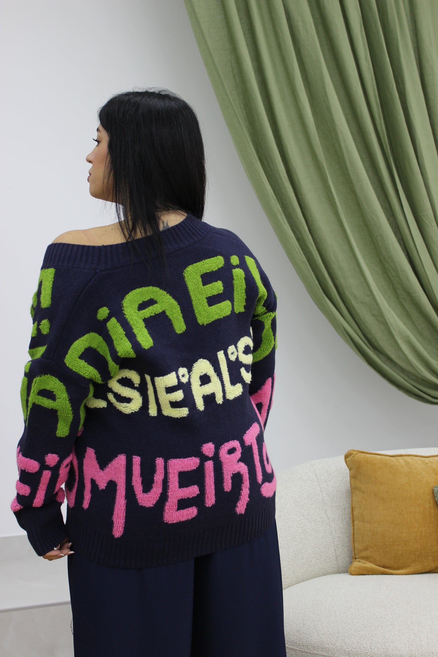Cardigan Art Oversize