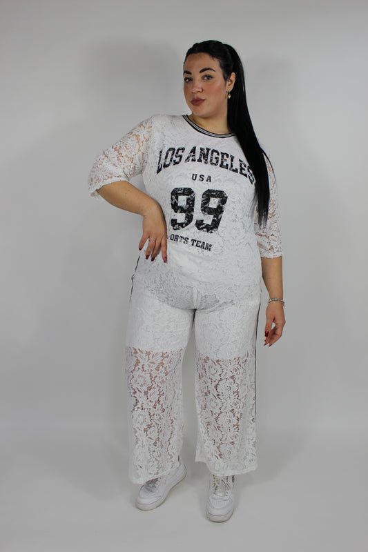 Coordinato Los Angeles Curvy Bianco