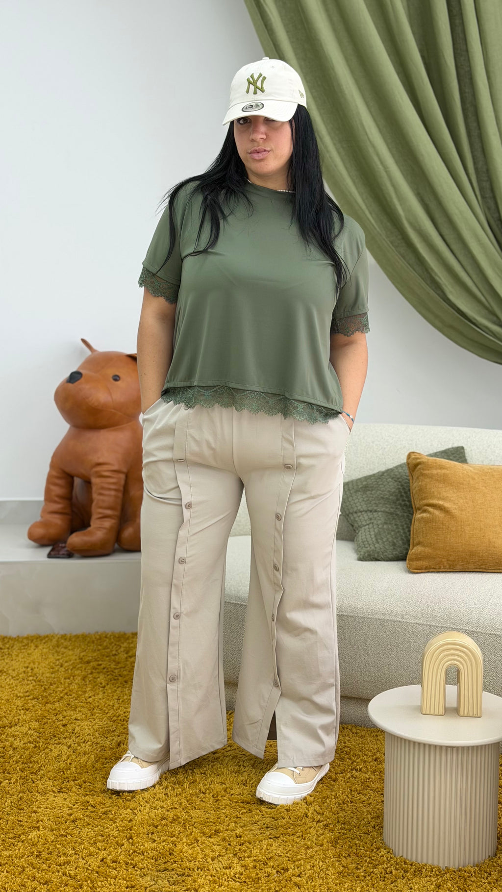 Pantalone bottoni CURVY PROMO