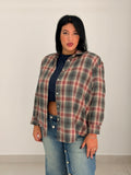 Camicia quadri JustWest oversize