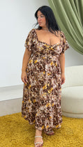 Abito Flower lungo CURVY PROMO