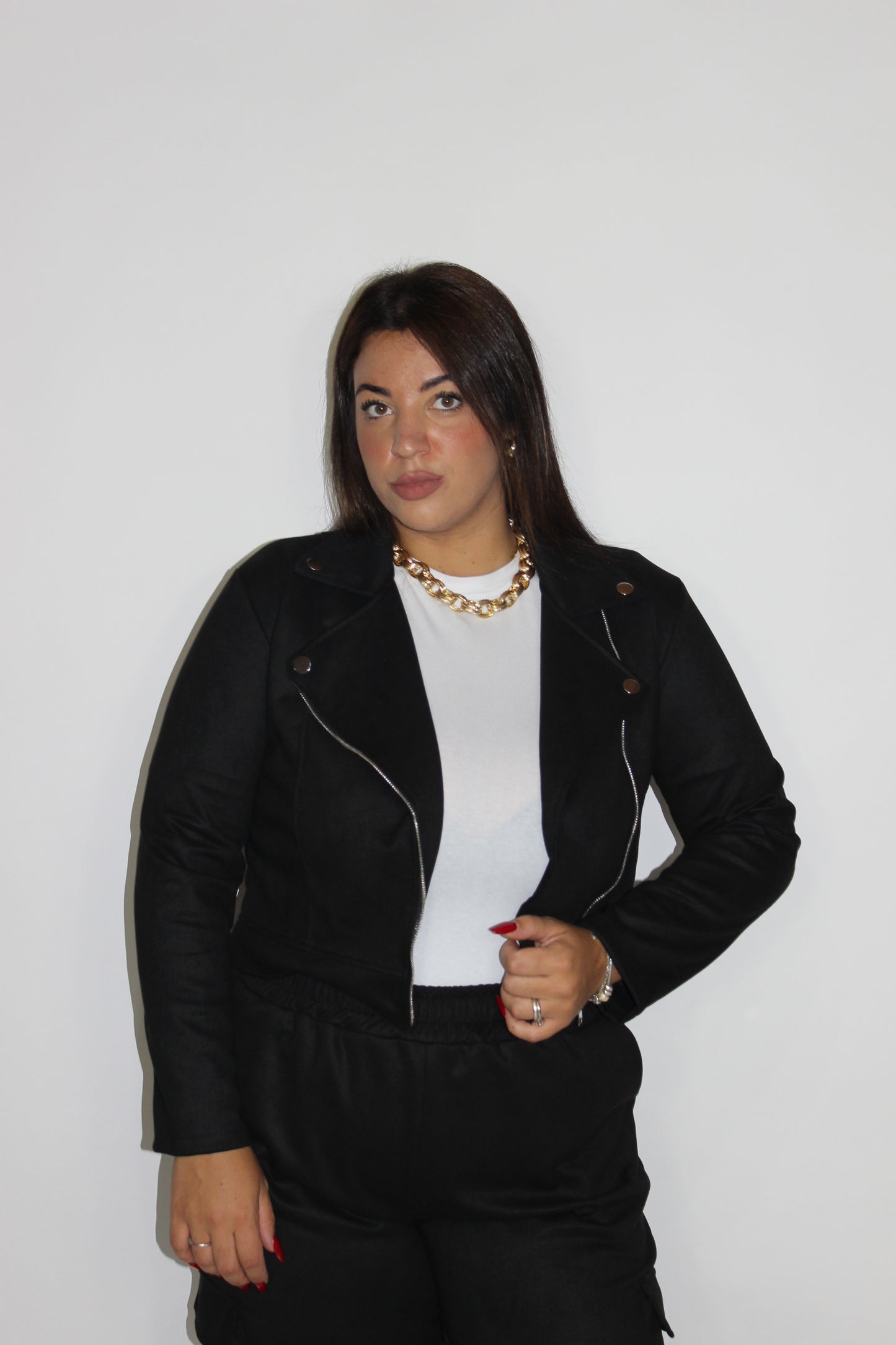 Chiodo camoscio Curvy