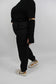 Pantalone Cargo Curvy Nero