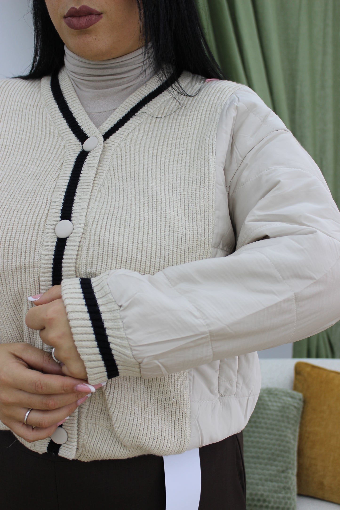 Bomber London Giacca piumino e lana Oversize