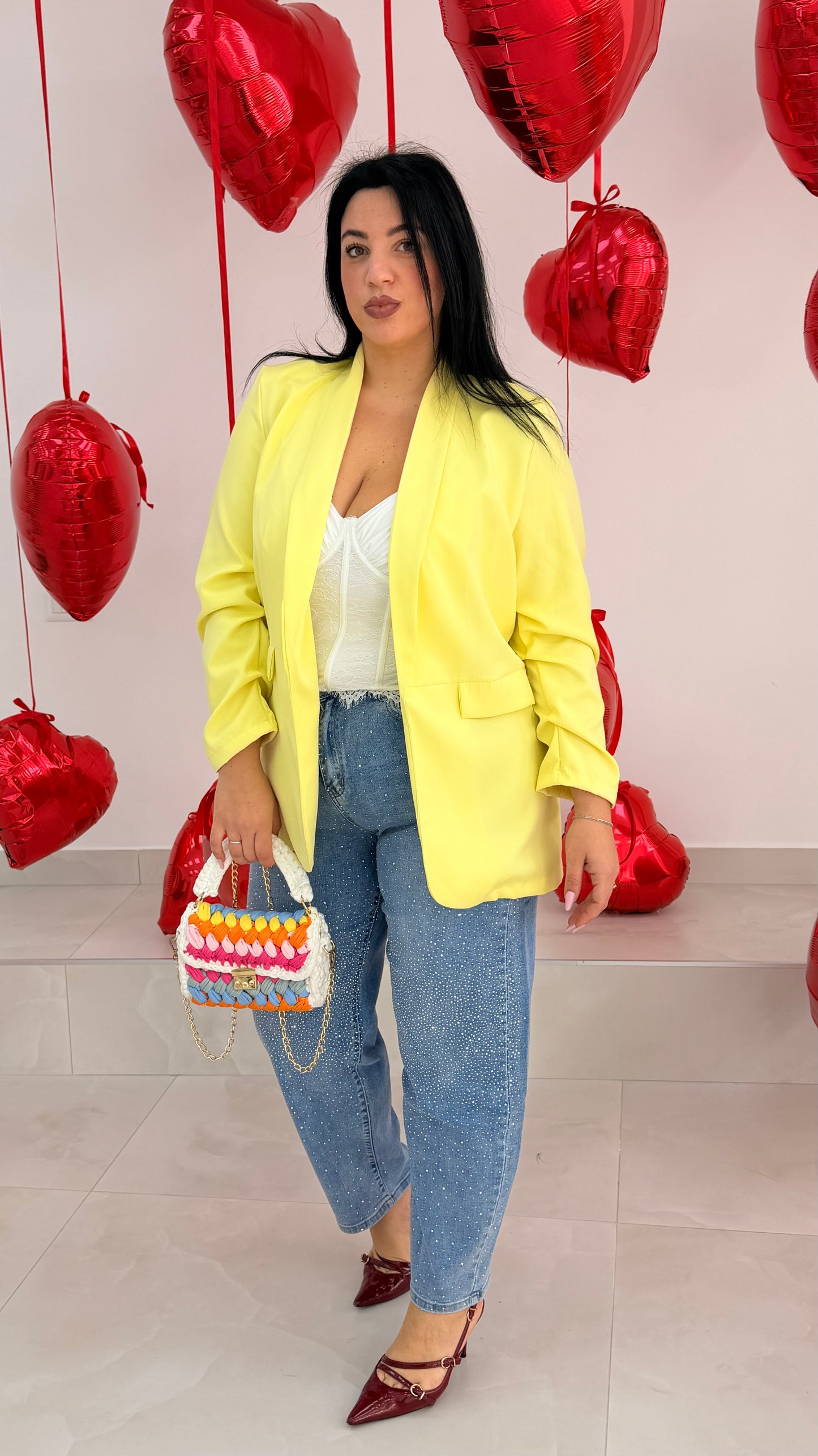 Giacca Drappeggio CURVY vari colori