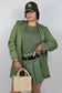 Giacca Drappeggiata Curvy Verde