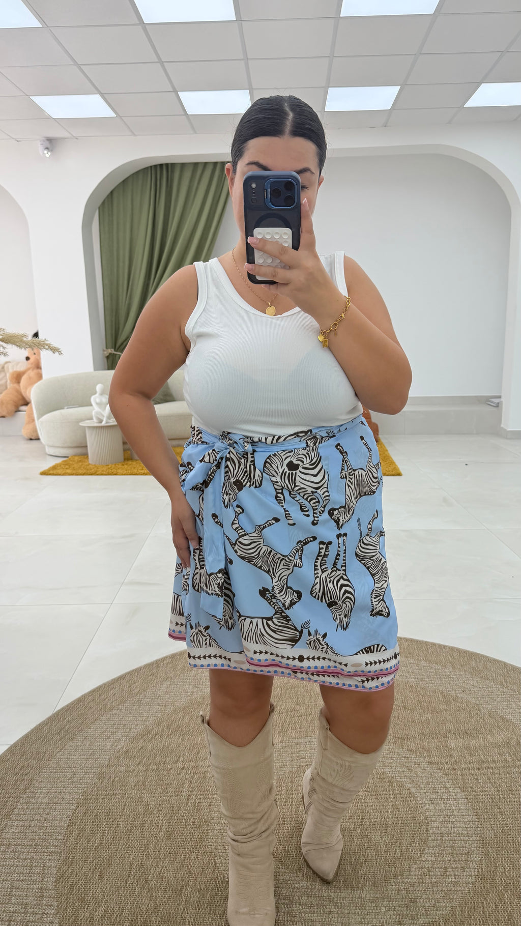 Gonna bandana e animalier curvy