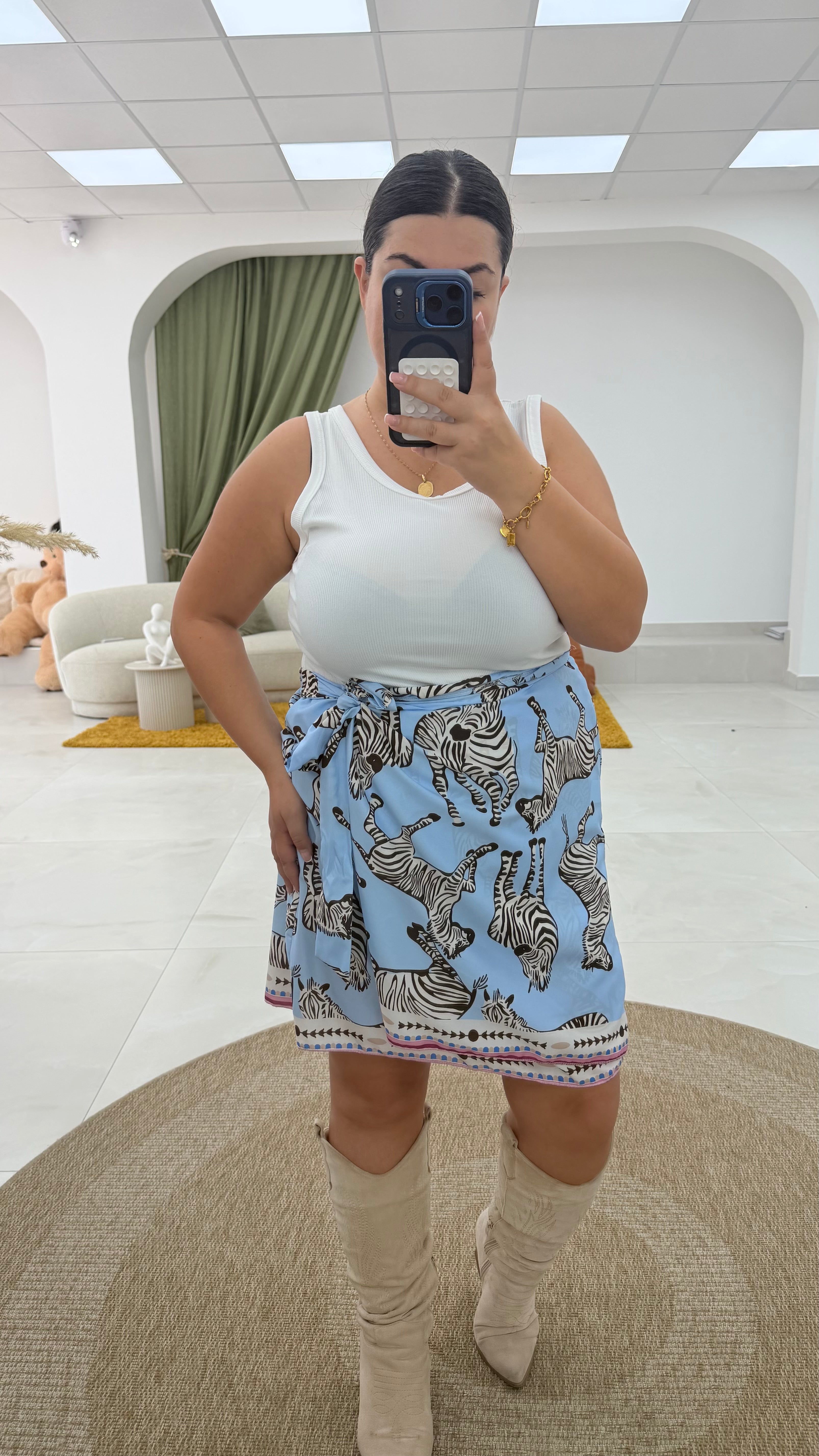 Gonna bandana e animalier curvy