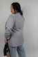 Giacca Drappeggiata Curvy Grigia