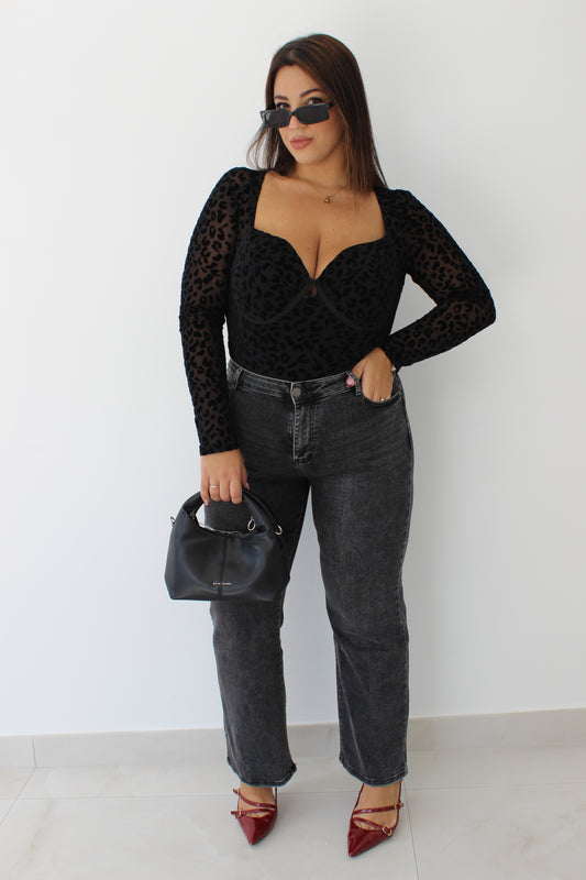 Jeans WideLeg Grigio (44/52)