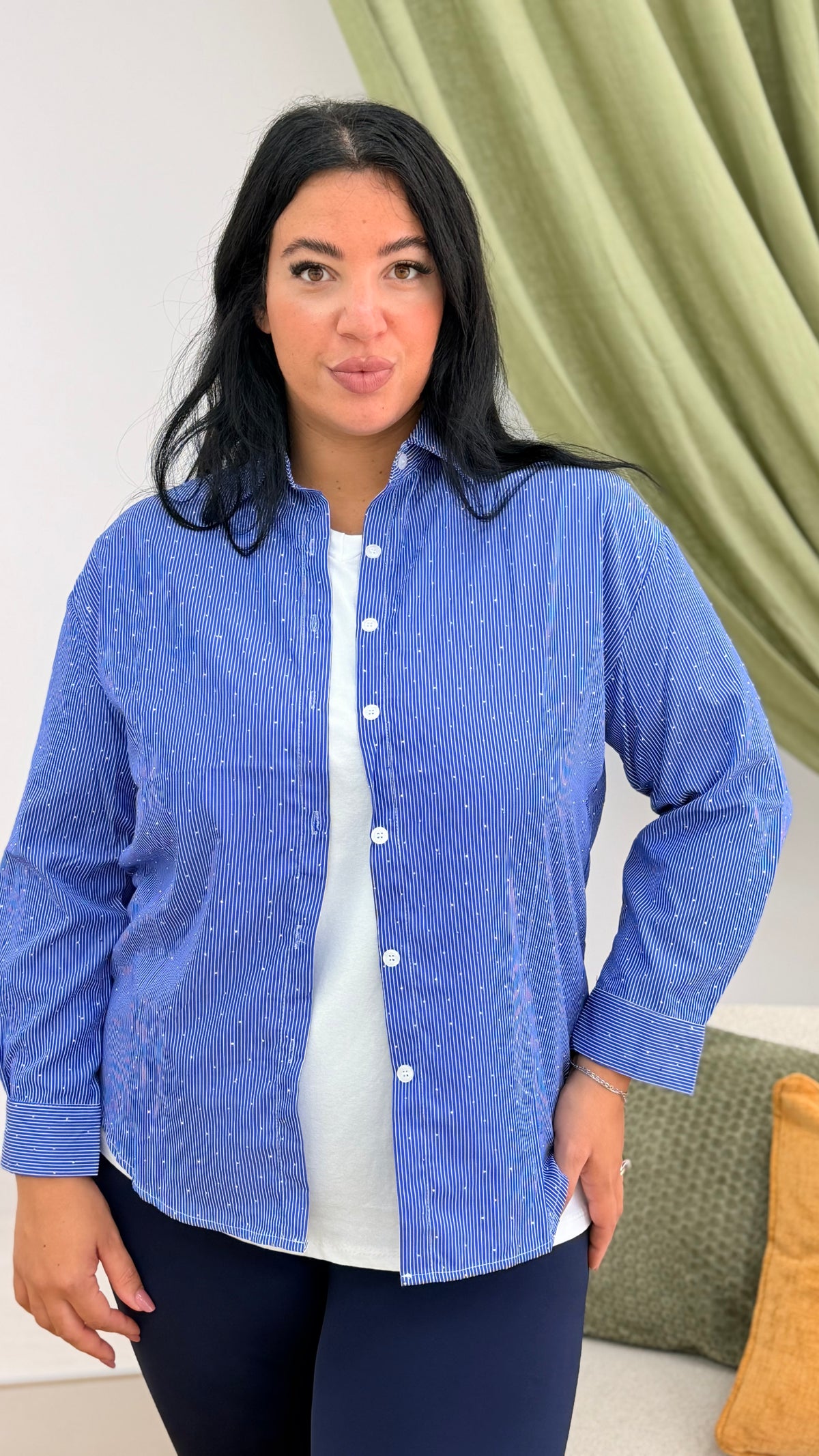 Camicia Strasses oversize