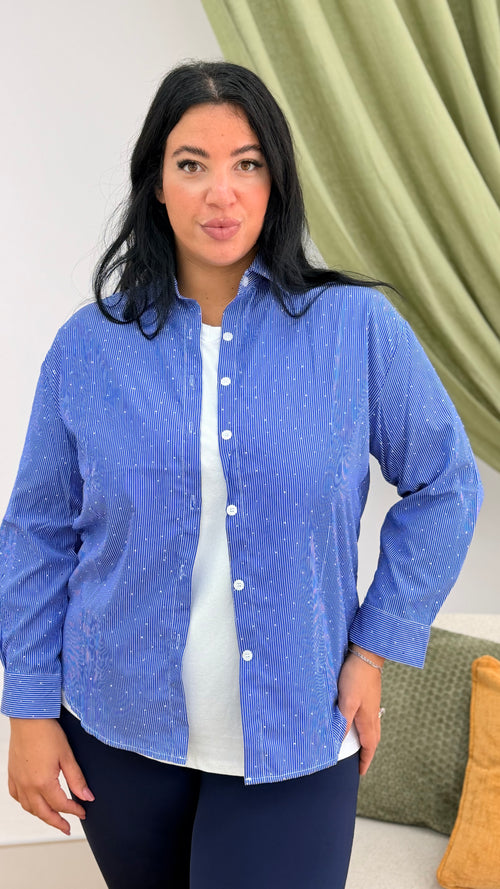 Camicia Strasses oversize