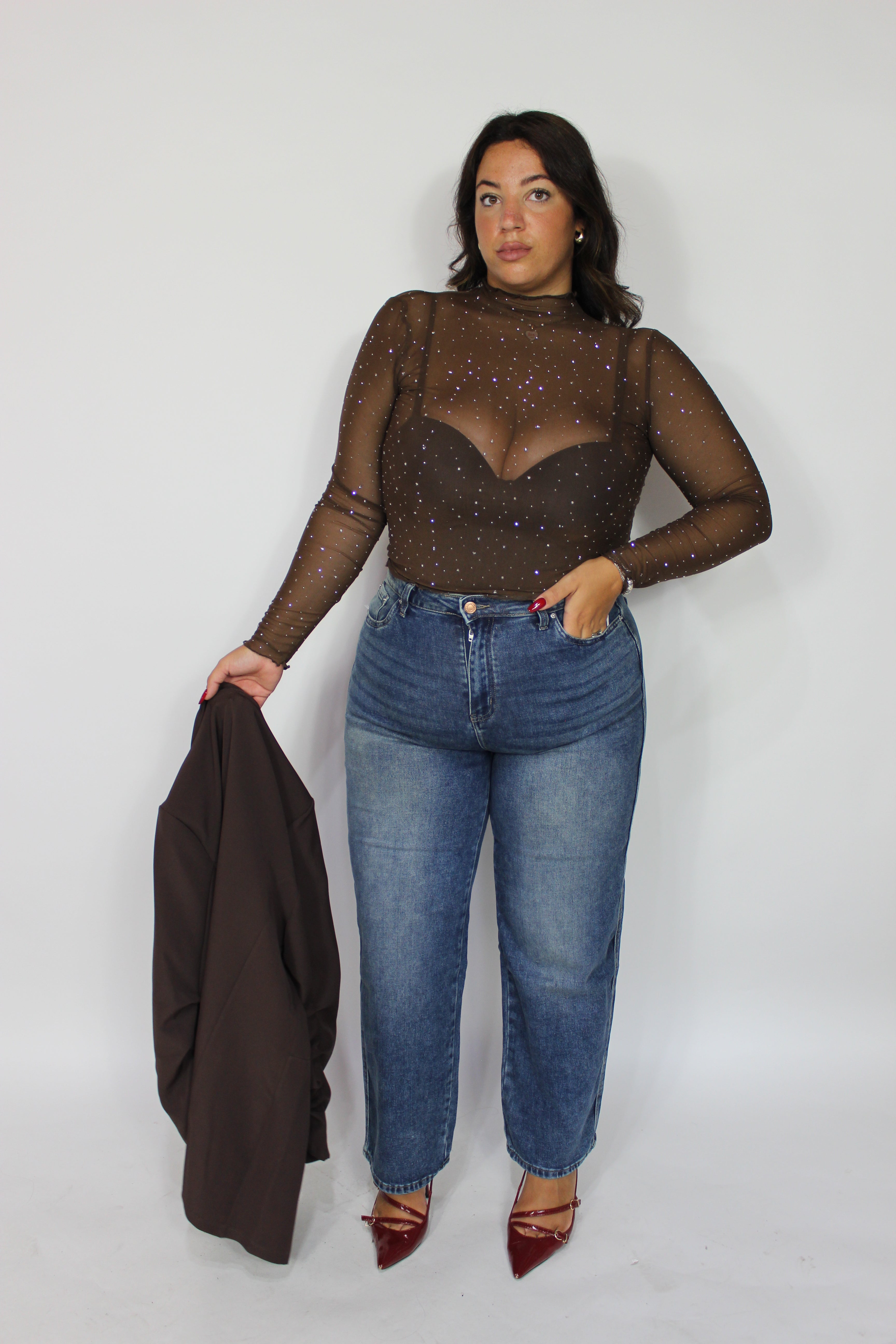Top Strassoso Slim & Curvy vari colori