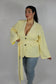 Giacca coulisse Curvy Gialla