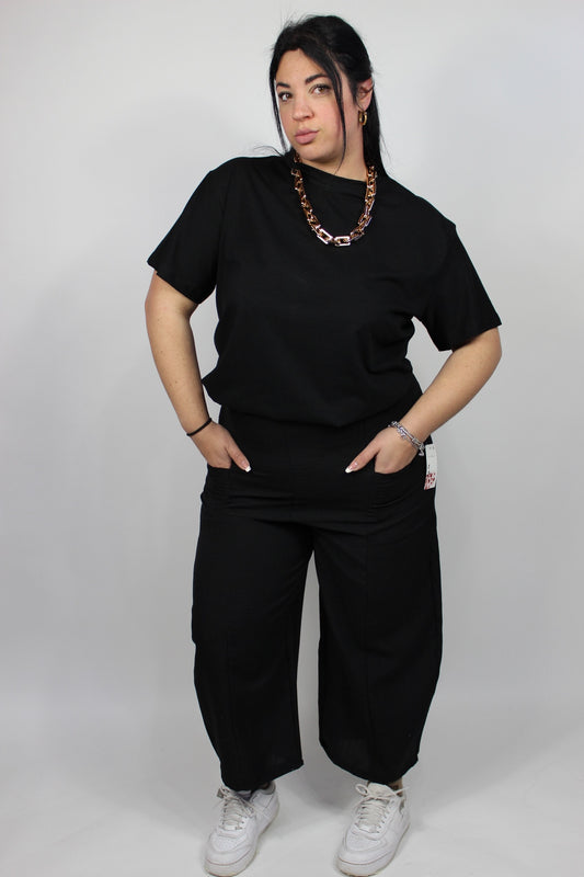 Pantalone Ballon Curvy Nero