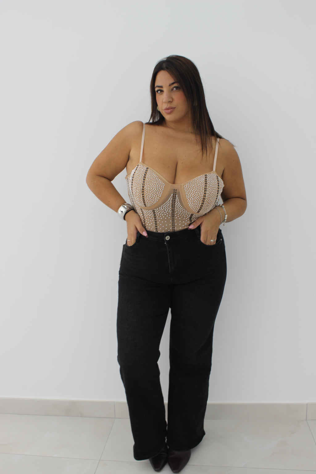 Jeans zampa nero lavagna (42/52)