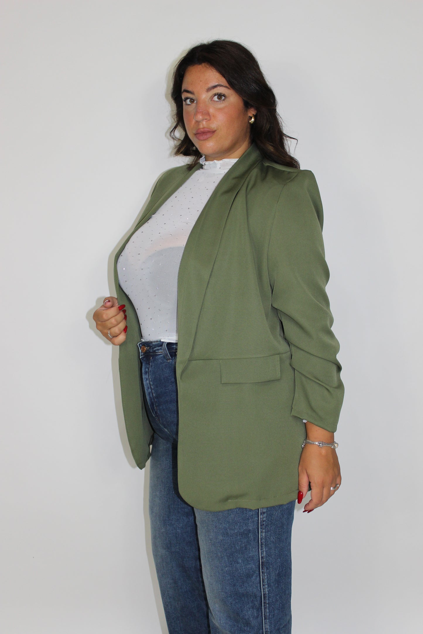 Giacca Drappeggio CURVY vari colori