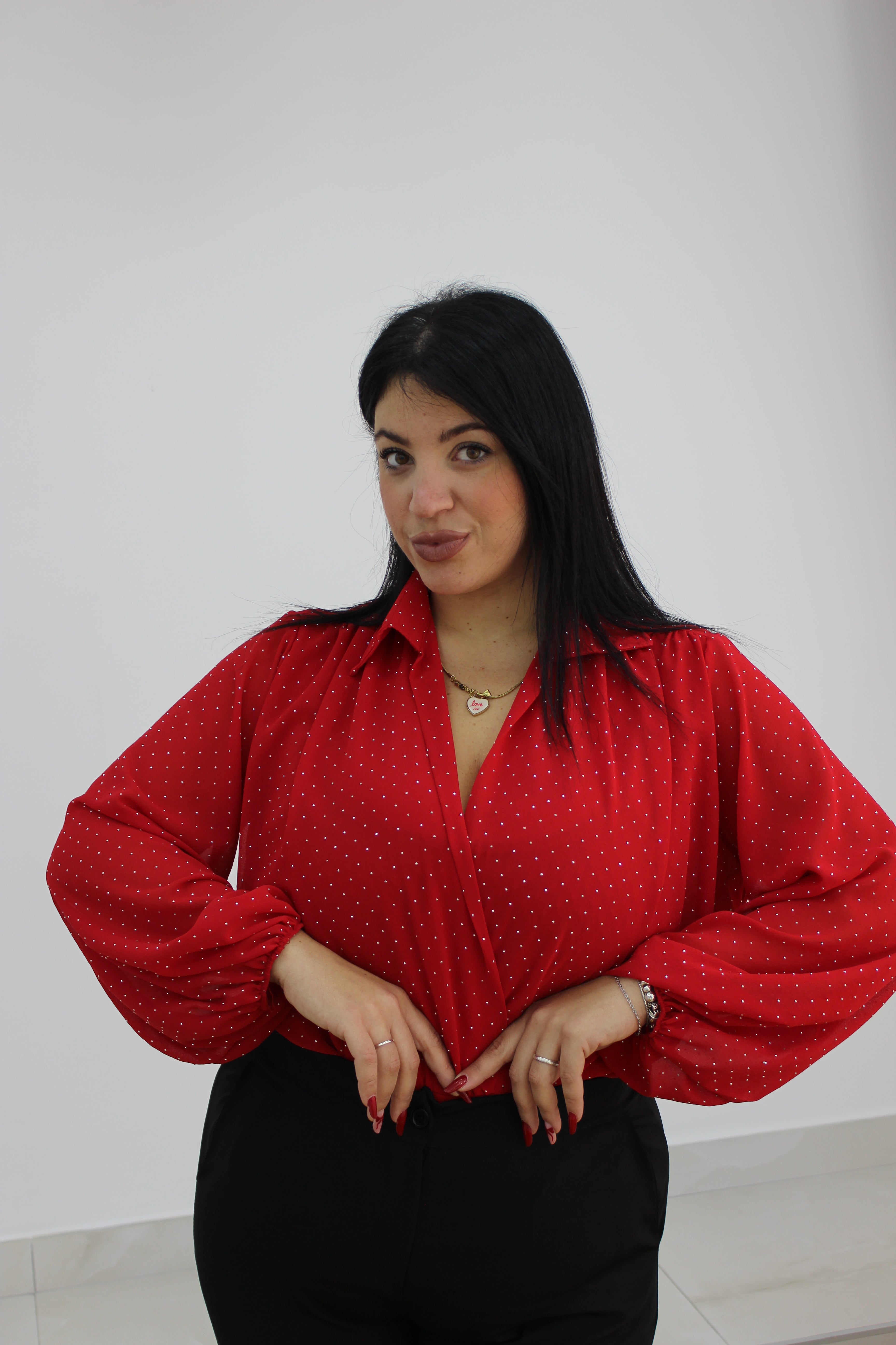 Body camicetta strass CURVY