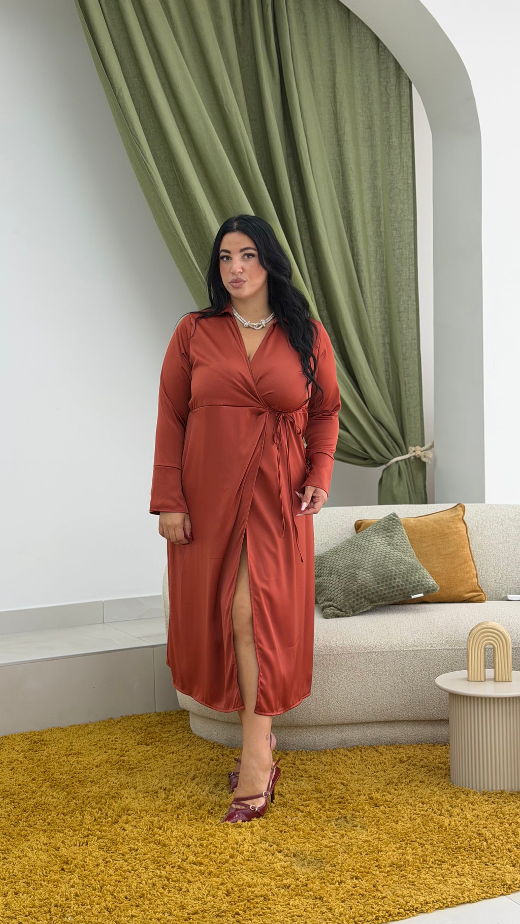 Abito Chic a portafoglio Curvy