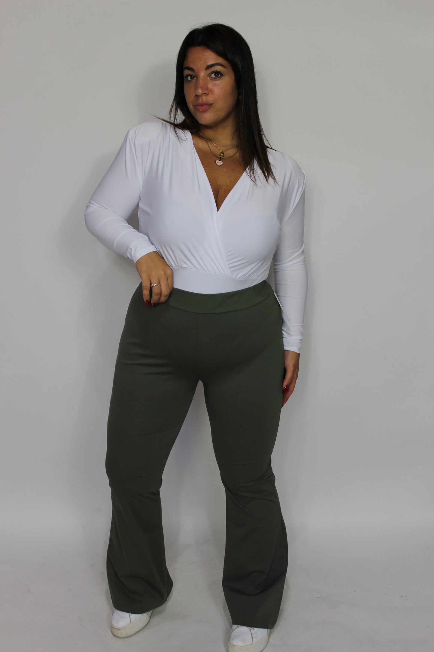 Panta Leggings a zampa Curvy