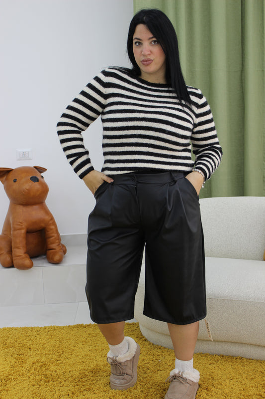 Bermuda ecopelle Curvy