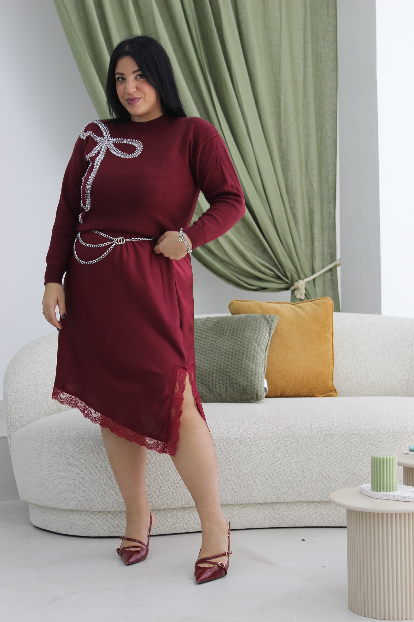 Gonna Raso Pizzo CURVY