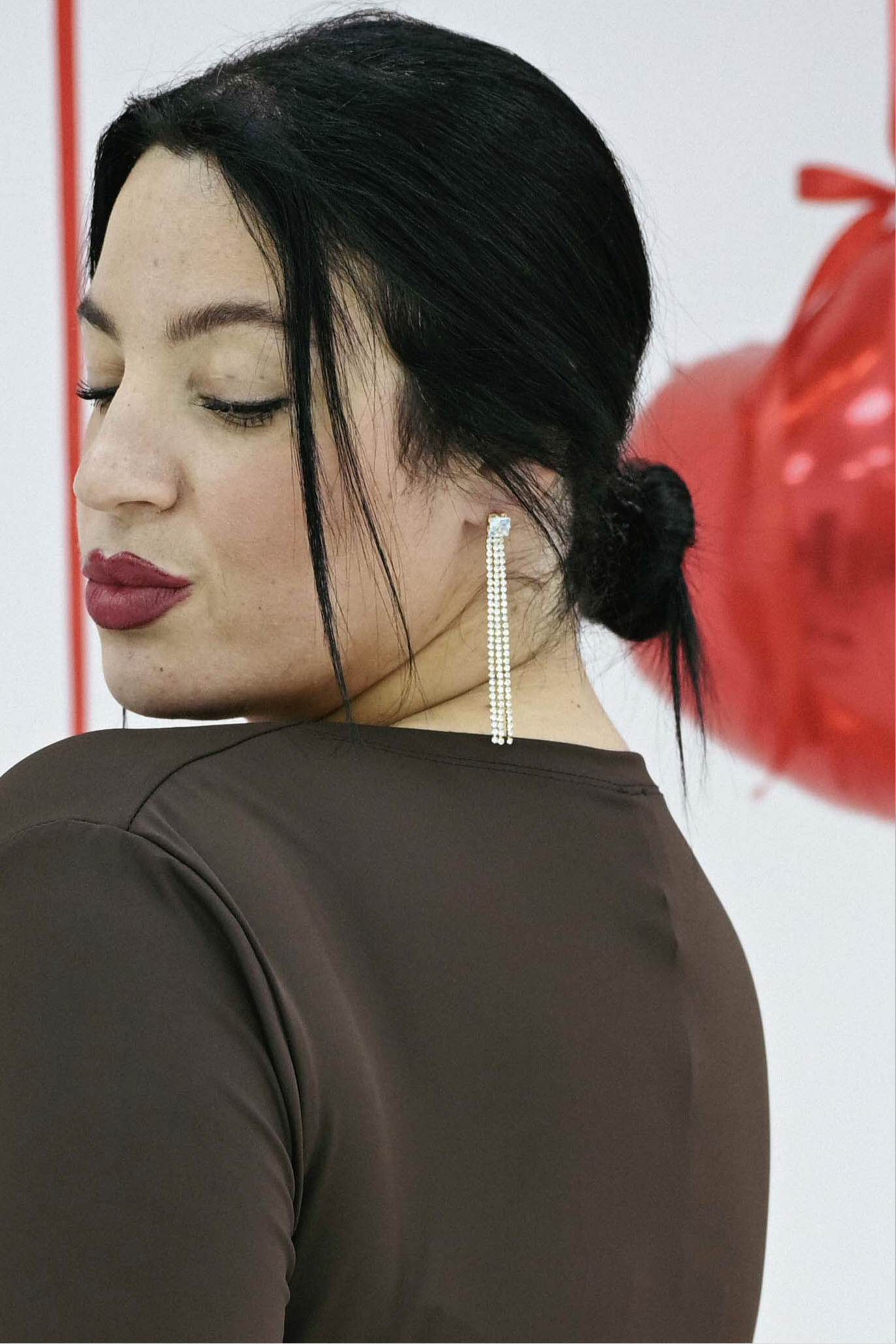 Orecchini luce strass