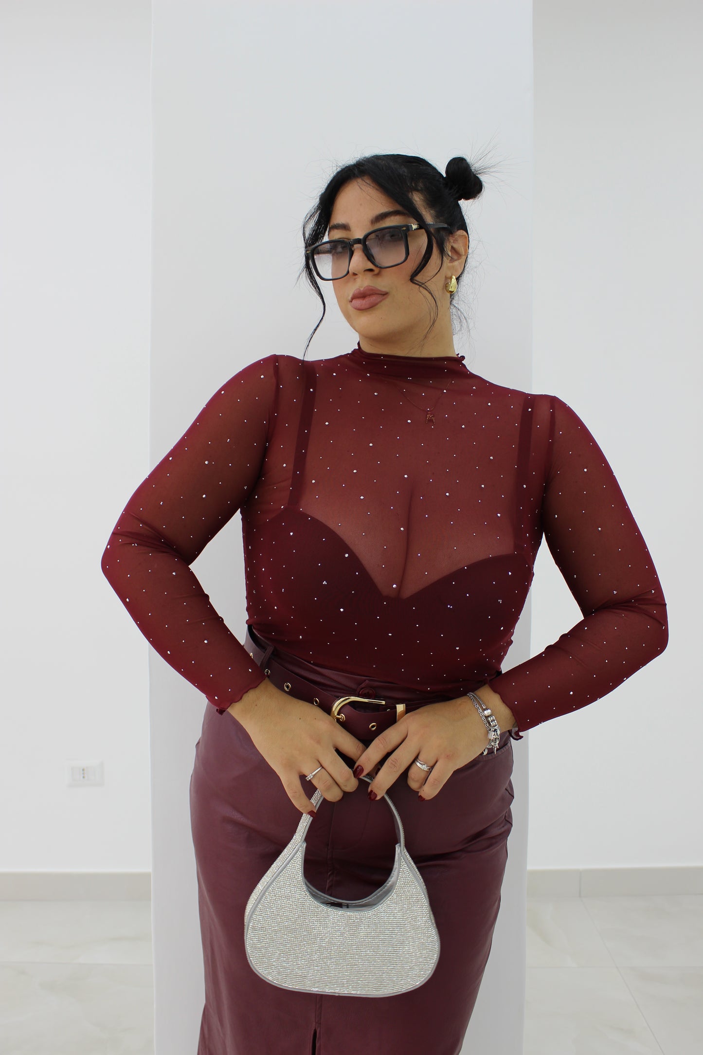 Top Strassoso Slim & Curvy vari colori