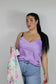 Sotto giacca in raso Curvy Lilla