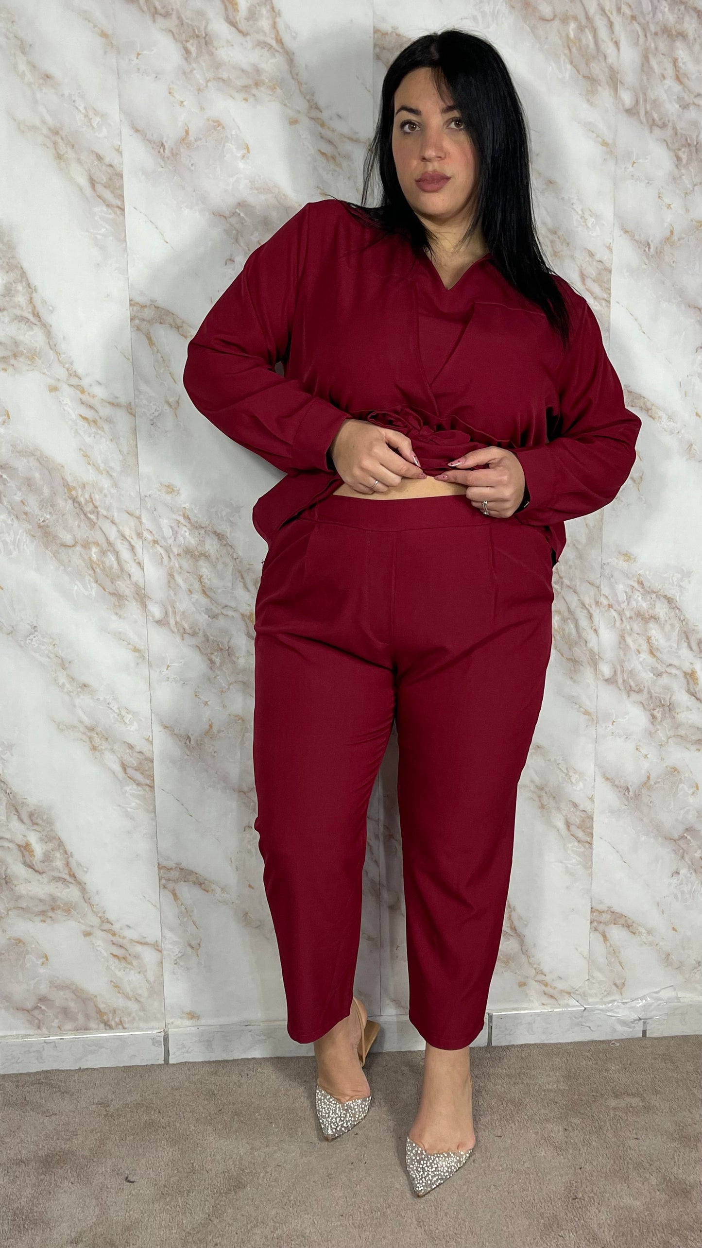 Coordinato Stefy Curvy Bordeaux