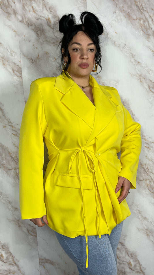 Giacca Spring Gialla curvy