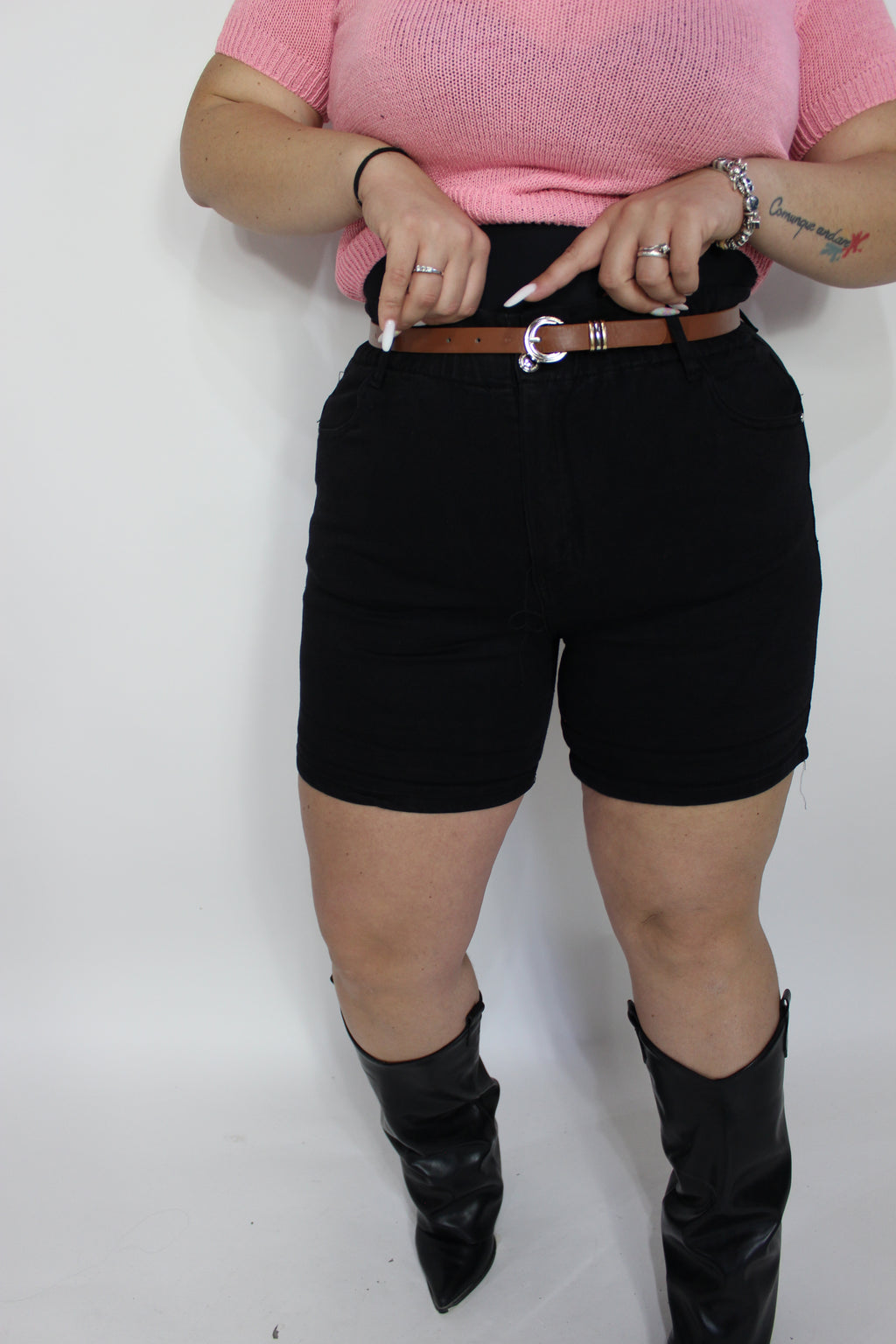 Pantaloncino jeans Caramella nero (42/52)