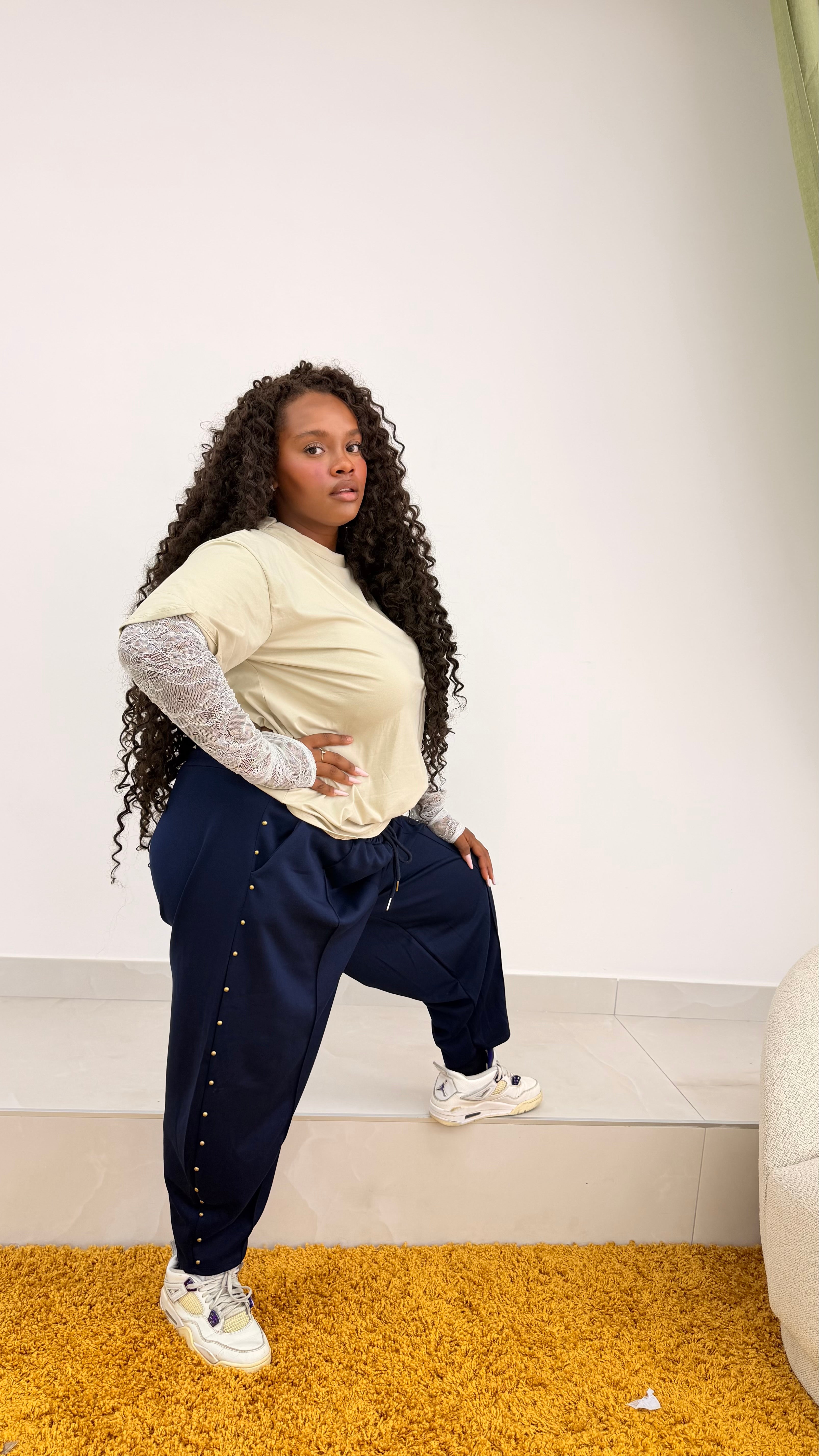 Panta tuta borchie Curvy