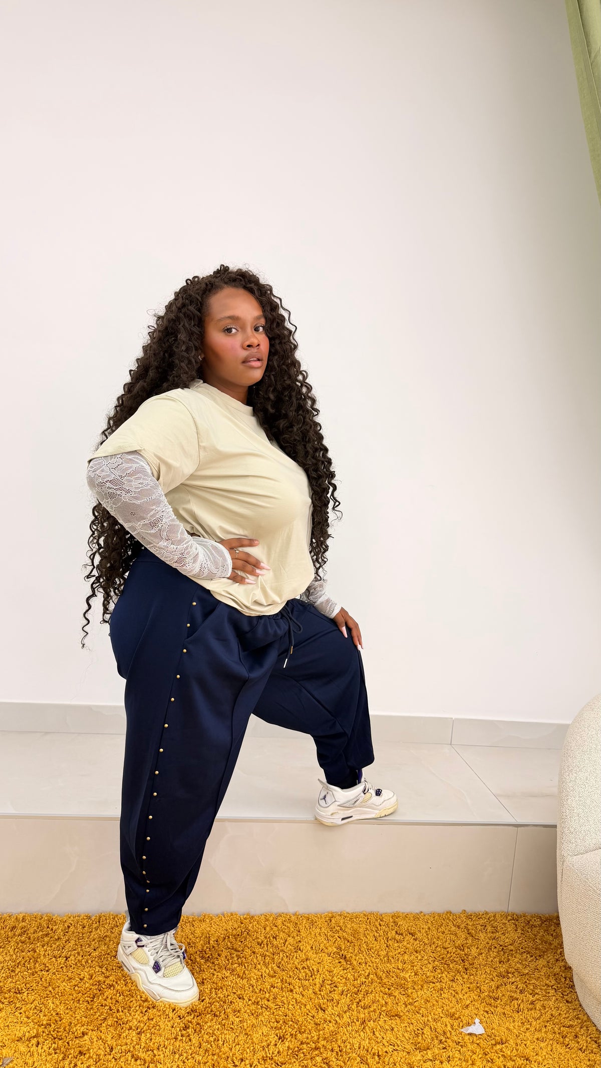Panta tuta borchie Curvy