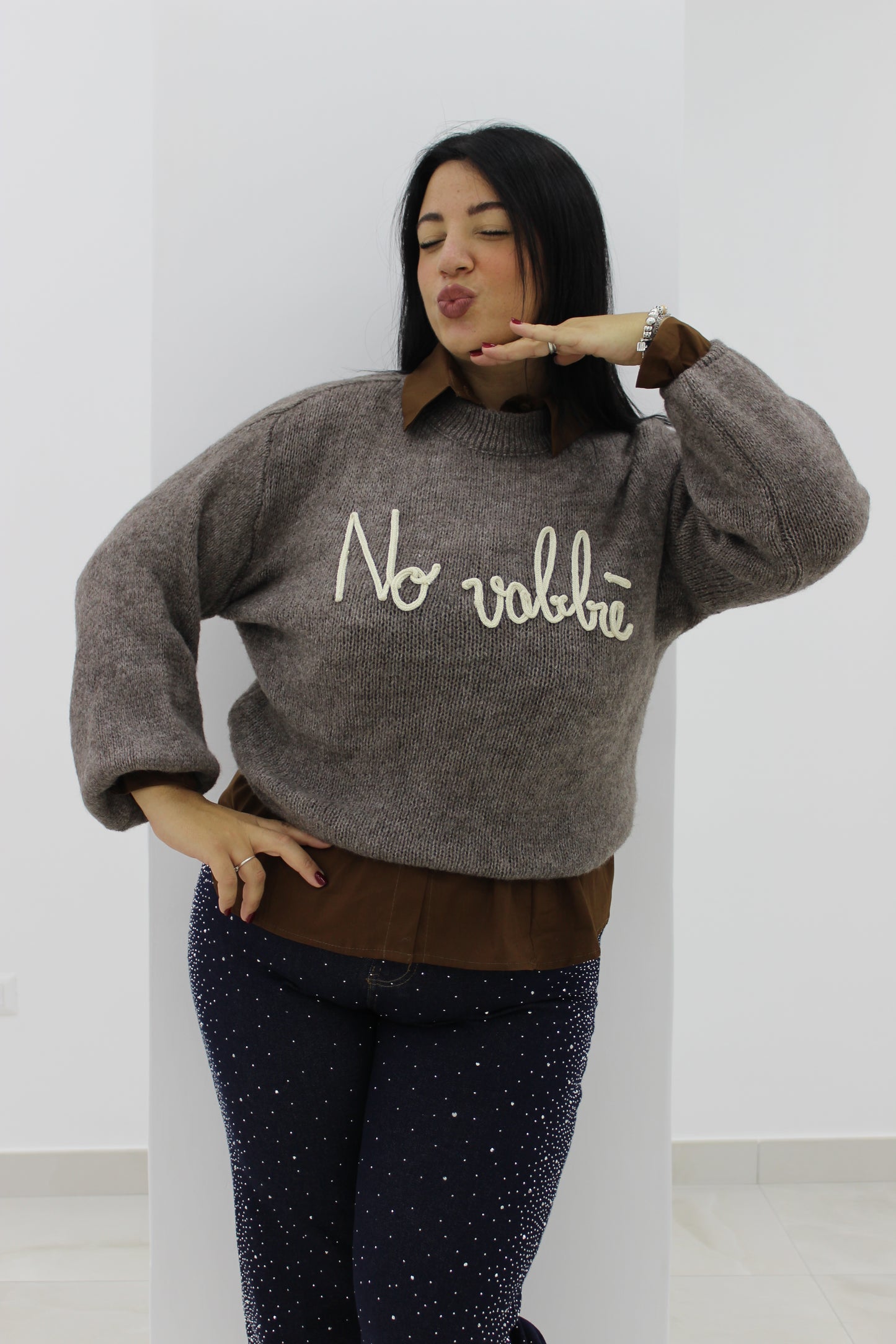 Pull NO VABBÈ oversize Vari colori