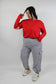 Pantalone Cargo Curvy Grigio