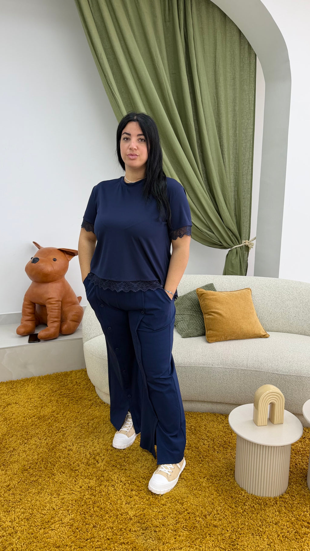 Pantalone bottoni CURVY PROMO