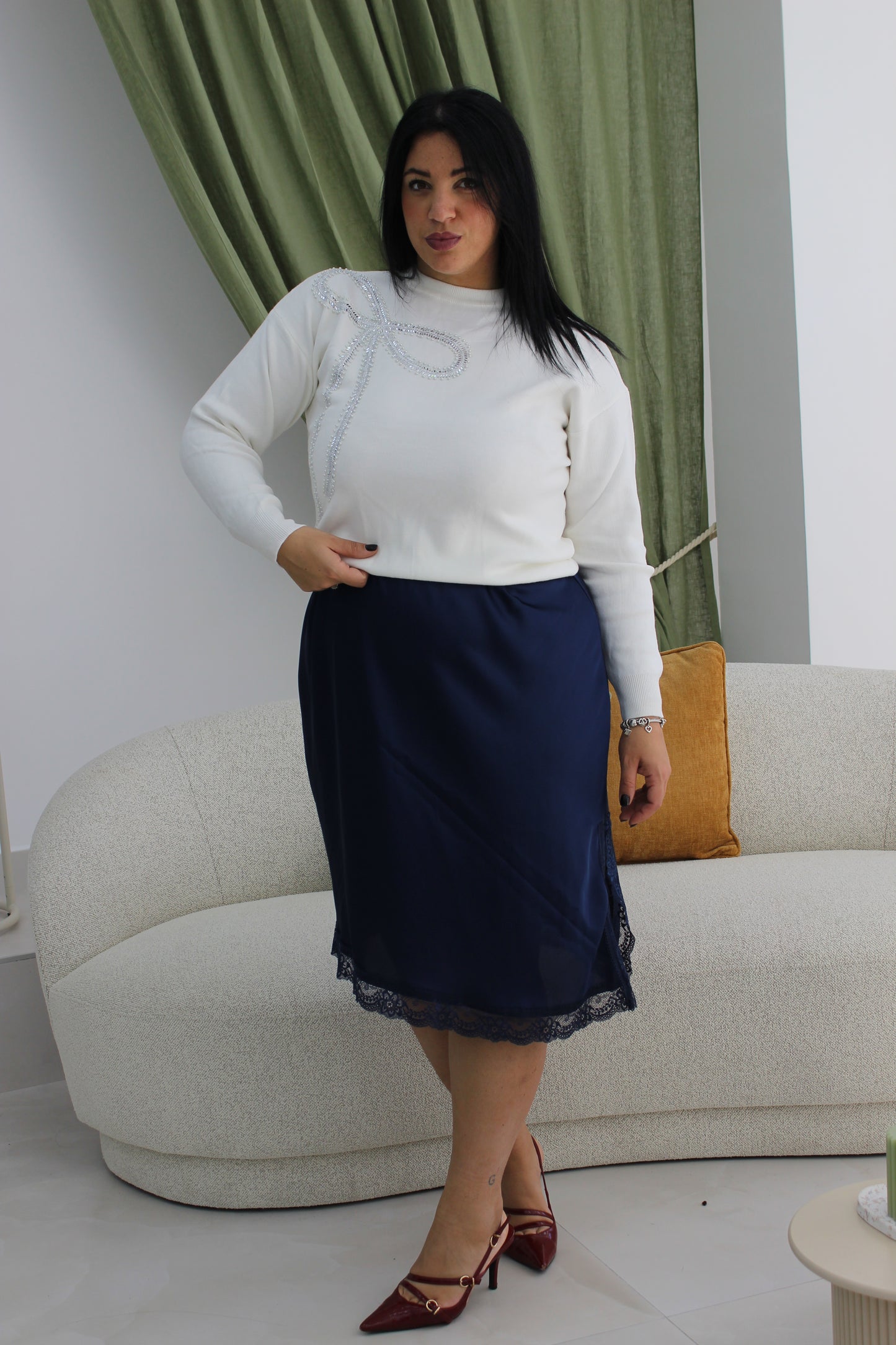 Gonna Raso Pizzo CURVY