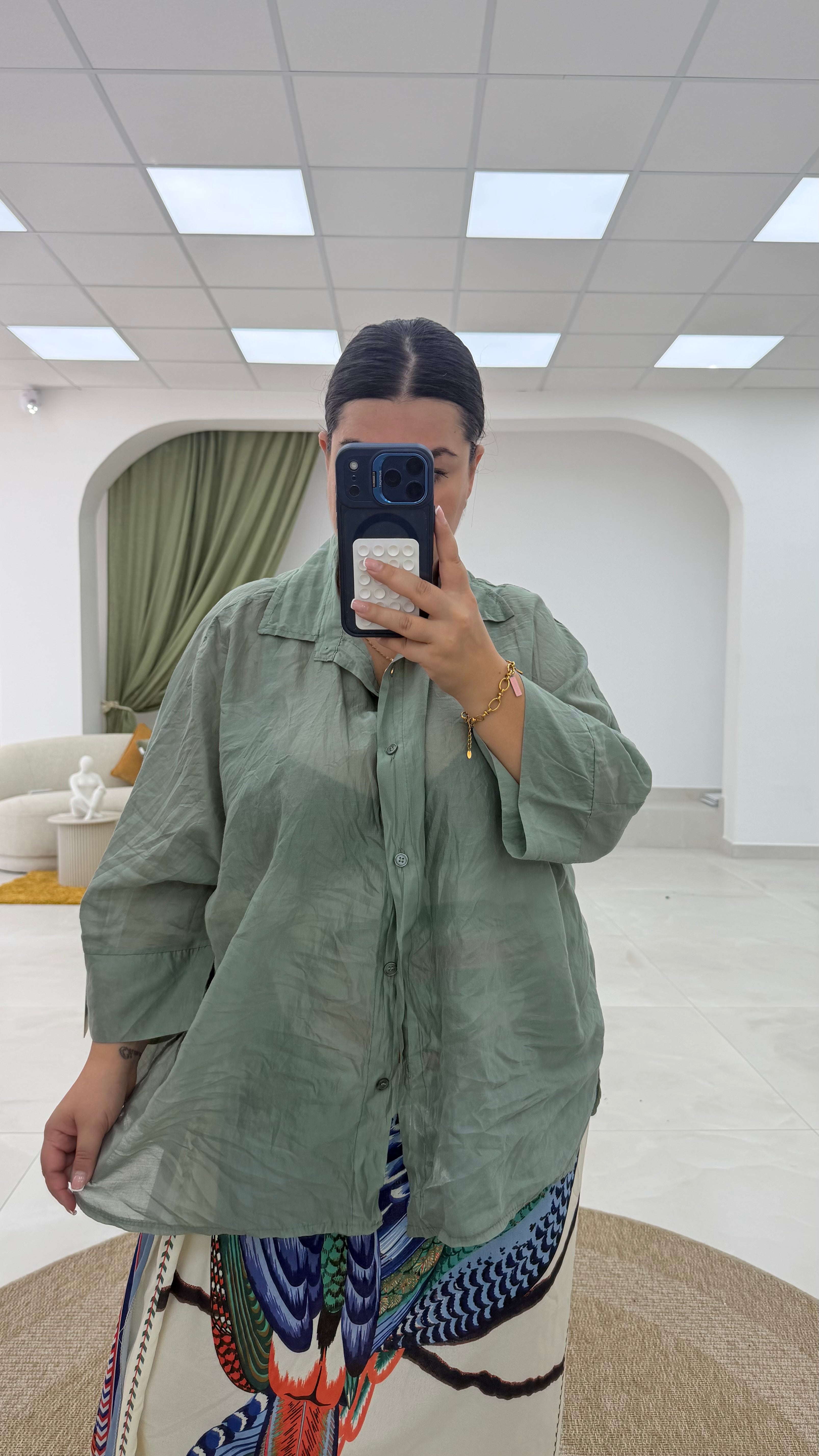 Camicia Tropical Curvy