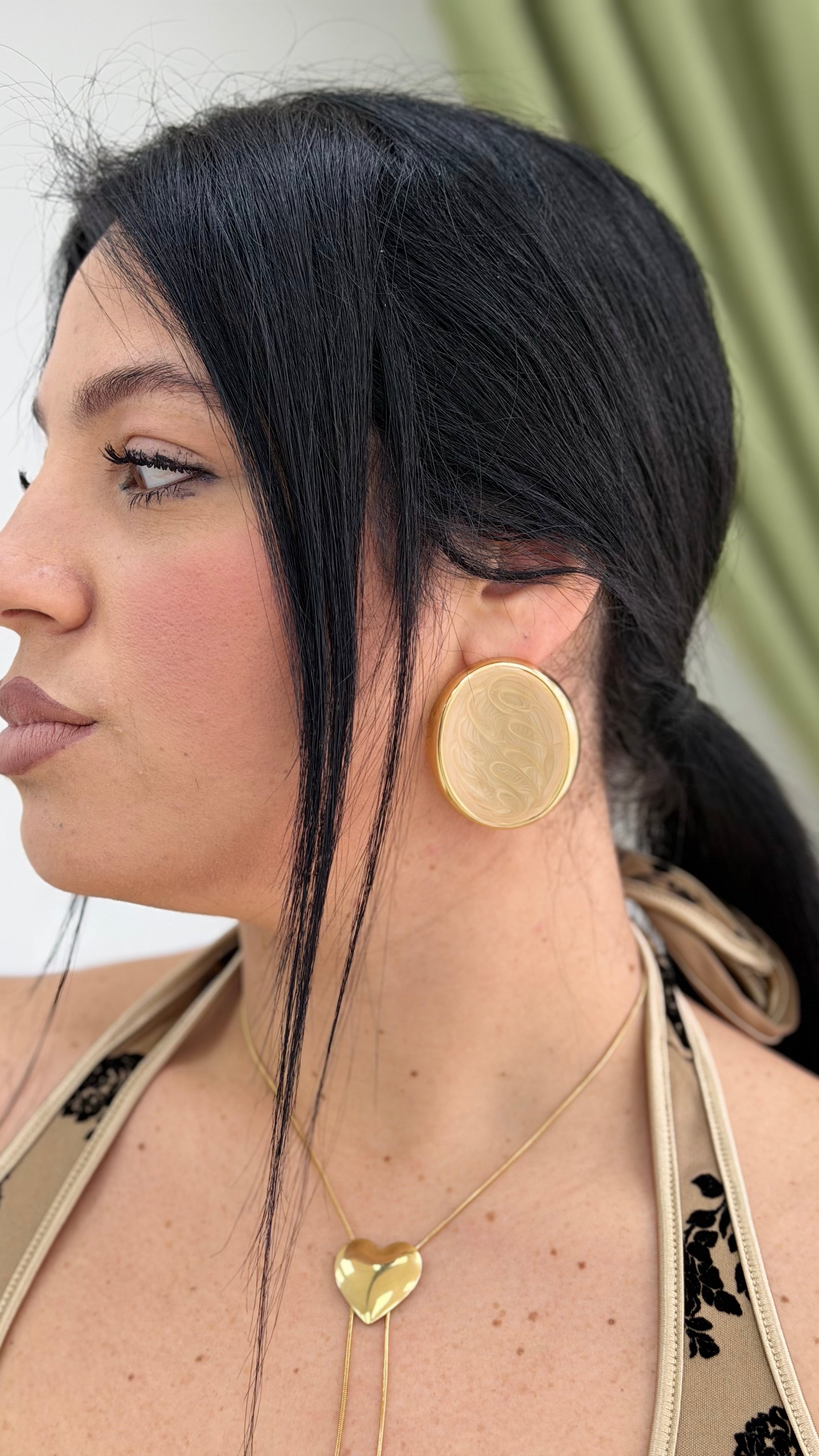 Orecchini tondo perla