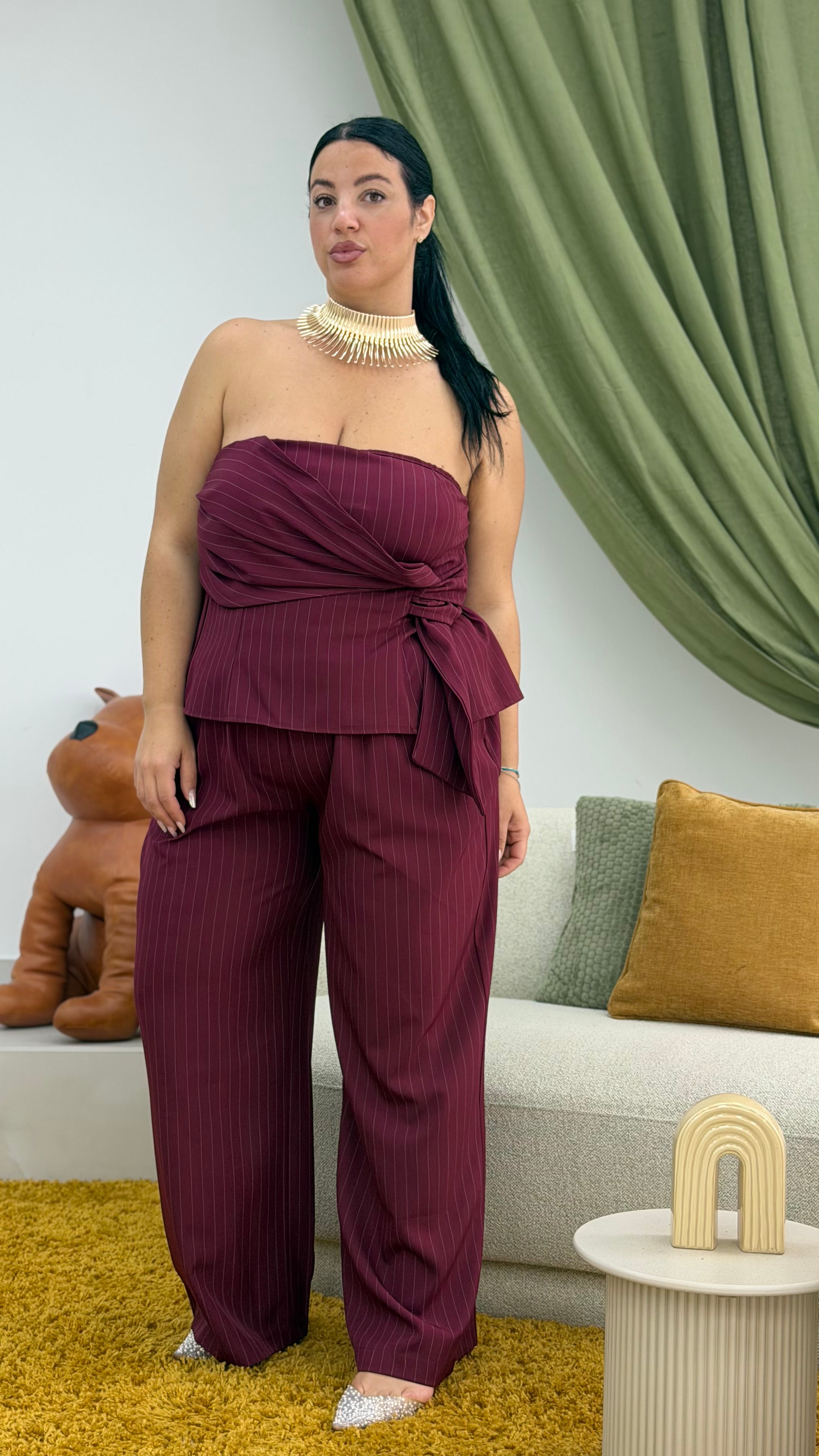 Coordinato gessato Curvy PROMO