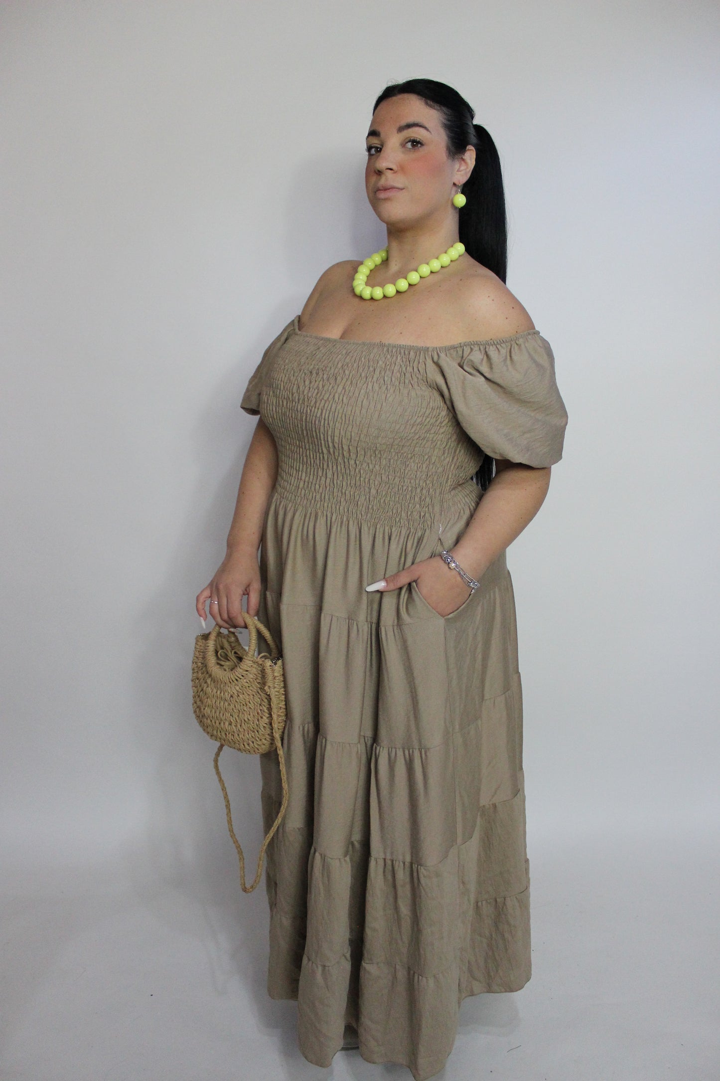 Abito Amalfi Curvy Beige